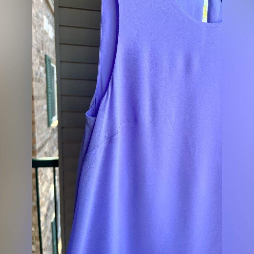 Lauren Ralph Lauren Lavender Tiered Sleeveless Mini Dress - Picture 5 of 10